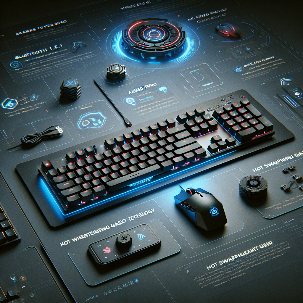 Ajazz AK820/AK820Pro Gaming Mechanical Keyboard Bluetooth 5.1/Wireless/C-Wired Customized Keyboard with Knob Hot Swapping Gasket