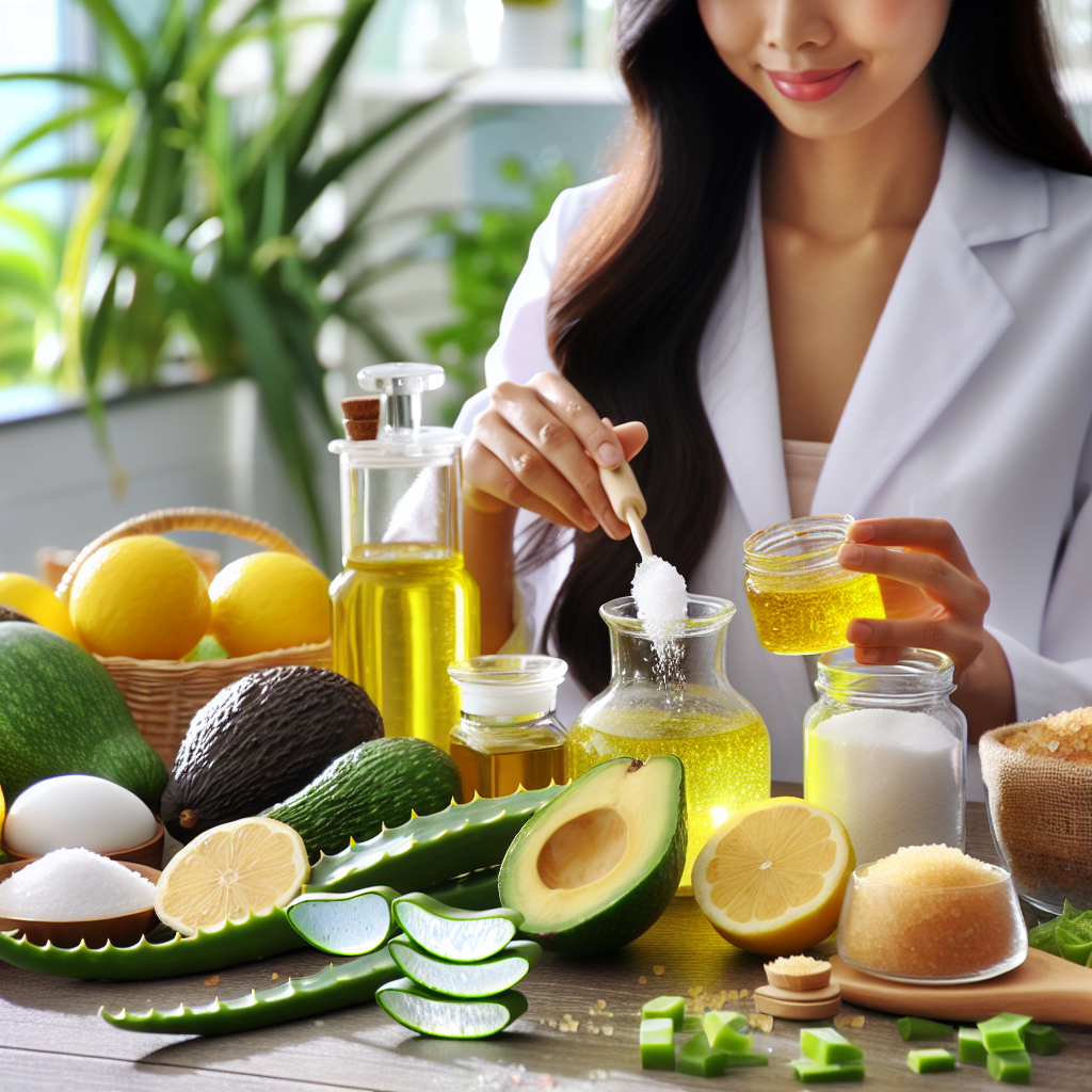 Different types of natural ingredients used in skincare